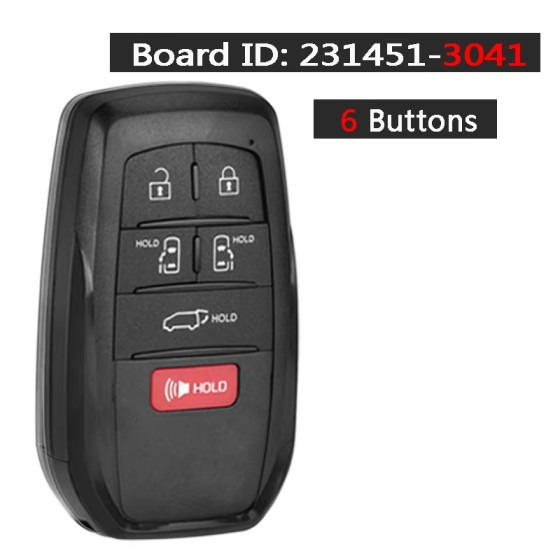 2021 - 2025 Toyota Sienna / 6-Button Smart Key / PN: 8990H-08010 / HYQ14FBX (Aftermarket)